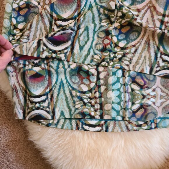 Andrew Marc Geometric Pattern Sleeveless - Sz 2 - Picture 5 of 8